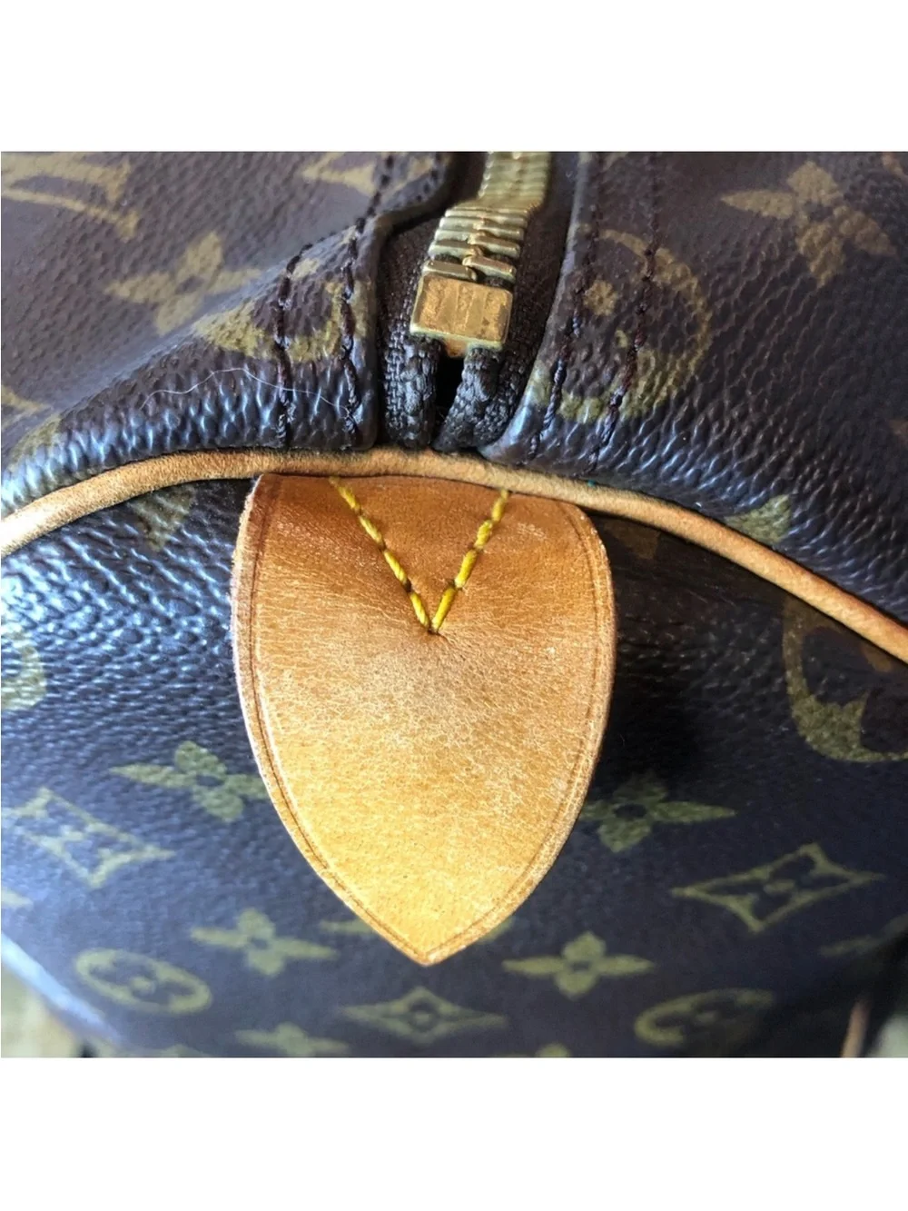 LOUIS VUITTON LV 50 Monogram Coated Canvas Vachetta Leather Duffel Weekend Bag